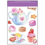 Набор наклеек " Открытая планета " 952 К чаю, 232х332мм, ПВХ, многоразовых