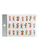 Наклейки " KWELT " А6 Клоуны, без отделки