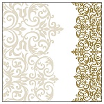 Салфетки бумажные 3-слойные " Pero " Версаль 20шт, 100% целлюлоза, 33*33см