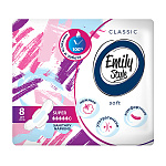 Прокладки гигиенические 8шт " Emily Style " Классик Супер, ультратонкие, удлиненные, больше впитывае