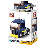 Конструктор " Рыжий кот " Sluban. Builder. Строительная техника. Машинка. 41-56 элементов, 4 дизайна (без возможности выбора дизайна), пластик, картонный дисплей
