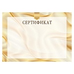 Сертификат А4 406 " Открытая планета " горизонтальный, мелованная бумага 150г/м2, без отделки, название