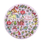 Набор тарелок " Миленд " d=17см, флоупак, Мечты принцессы, в наборе 6шт