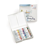 Коробка под акварель 12цв пластик