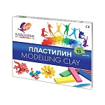 Пластилин " Луч " Классика 10цв 200г со стеком, картонная упаковка