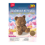 Конструктор " Lori " Мишка с сердечком, 130*115*95мм, в наборе: картонные основы, детали для скрепления, инструкция, клей