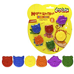 Мелки восковые " Каляка-Маляка " 6цв, фигурные, d= 40 мм