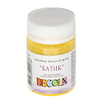 Акрил шелк/батик " Decola " 50мл лимонная