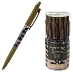 Ручка шариковая автоматическая " Bruno Visconti " HappyClick Танчики, синяя 0,5мм антискользящее покрытие silk-touch в грип-зоне, цвет корпуса - цветной, пластиковый бокс