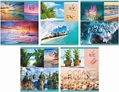 Тетрадь А5 48 л "Релакс", 165х205 мм, на скобе, клетка, обложка - мелованный картон