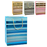 Пакет бумажный " KWELT " 30*41,5*12см Multicolored pattern, ассорти (без возможности выбора дизайна), ламинированный, галография