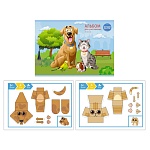 Альбом А4 30л " Эксмо " Домашние любимцы, на скобе, обложка - мелованный картон, глянцевая ламинация, блок- офсет 120г/м2, 2 л. для вырезания с объемными фигурами