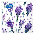 Салфетки бумажные 2-слойные " Лилия " Ароматный букет 20шт, 100% целлюлоза, 33*33см