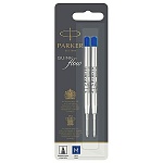 Стержень " Parker " QuinkFlow Ball Point Refill Z08 для шариковой ручки M синий 1мм, 2шт, блистер