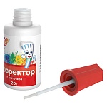 Корректирующая жидкость " Луч " 20г с кисточкой, на водной основе, термоусадочная пленка