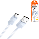Кабель сетевой USB - Type-C " Hoco " X114 Energy синий, круглый, 1м, 3,0А, силикон