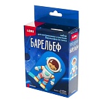 Барельефы из гипса " Lori " Космонавт, в наборе: формы, гипс, краски, инструкция, картонная упаковка, европодвес