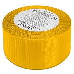 Лента атласная " KWELT " 50мм*22,85м желтая