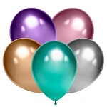 Шар латексный " Браво " зеркальный 12"/30см Mirror ассорти 6 цветов
