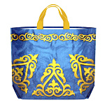 Сумка ПП многоразовая " Интерпак " с петлевой ручкой, 50*40см 160мкм Алтын