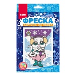 Картина из песка Новогодняя " Lori " Фреска Белоснежная кошечка, цветной песок, самоклеящаяся основа, инструкция на упаковке, европодвес
