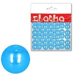 Набор бусин " Zlatka " №13 4мм*100шт синие, пластик, пакет, европодвес