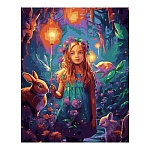 Картина по номерам " Lori " 40*50см В кроличей норе, состав набора: холст с контуром на подрамнике, краски, 3 кисти, вспомогательный лист, акриловый лак, крепления, инструкция, картонная упаковка, европодвес