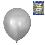 Шар латексный " KWELT " 12"/30см серебро