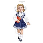 Плакат " Империя поздравлений " 933 А3 Девочка-школьница с книгой, без отделки