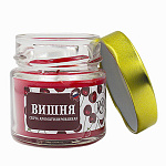 Свеча ароматизированная в банке " РСМ " Вишня, 60*60мм, время горения 14часов, с металлической крышкой
