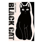 Записная книжка А5 48л " Альфа-Тренд " вырубка Черный кот, в точку, на скобе, обложка - мелованный картон, софт-тач ламинация, выборочный УФ-лак, 140*215мм