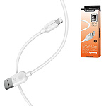 Кабель сетевой USB - Lightning " Borofone " BX14 LinkJet белый, круглый, 1м, 2,4А, силикон