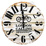 Часы настенные " Миленд " d=30см Кантри стиль, питание от 1 батарейки АА, батарейки в комплект не входят, материал- МДФ, пластик, картонная упаковка