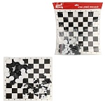 Игра настольная " Русский стиль " 2 в 1 Шашки, шахматы, состав: картонное игровое поле 28,5*28,5см, пластиковые фигуры - 32шт, пакет