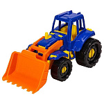 Трактор " Рыжий кот " Иван. Бульдозер Классический 23*11см, пластик