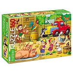 Пазлы " Hatber " 160элементов ECO Весёлая ферма 22*33см, картонная упаковка