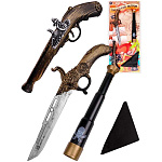 Игровой набор " Рыжий кот " Пиратский остров-3, 4 предмета, пластик, пакет, европодвес