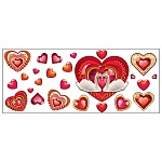 Набор наклеек " Праздник " 982 Свадьба- Лебеди и сердца