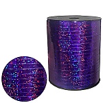 Лента для шаров " KWELT " 5мм*500м голография, фиолетовая