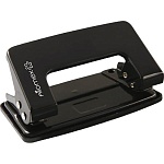 Дырокол на 10л " Attomex " металлический, противоскользящая резиновая вставка, черный