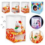 Сувенир-антистресс " KWELT " Cat, ассорти (без возможности выбора дизайна), музыкальный, светящийся, 7*8,5*6см, картонная упаковка