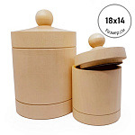 Деревянная заготовка из липы " Мастерская РуТвор " Ставень, h=180мм d=140мм