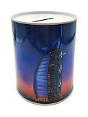 Копилка металлическая " KWELT " Tower, Ассорти (без возможности выбора дизайна), d=8,5см, h=12см, банка