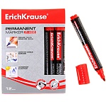Маркер " Erich Krause " Р-400 красный 0,8-2,2мм перманентный