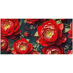 Конверт для денег " Империя поздравлений " 410 Без названия- Красные кувшинки, 168*84мм, без отделки, без текста