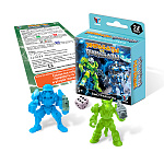 Игровой набор " Русский стиль " Звероботы против Техноботов (Серый и Грог), в наборе: 2 персонажа, 2 вида оружия, кубик, правила игры, картонная коробка, европодвес