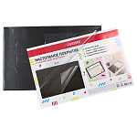 Настольное покрытие " deVente " 590*380мм черное, материал- ПВХ, индвидуальная упаковка