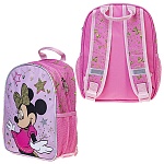 Рюкзак " Hatber " 31*24*10см Минни Маус, 1 отделение, регулируемые лямки, ручка-петля, два боковых кармана из сетки, светоотражающие элементы, полиэстер