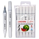 Маркер-блендер для скетчинга " deVente " Emotion двухсторонний, 1-6мм, скошенный/кисть, 2 наконечника – кисть и долото, упаковка - блистер