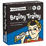 Игра-головоломка " Brainy Trainy " Развитие памяти, состав: 80 карточек, инструкция, картонная упаковка 11,5*11,5*4,5см, от 6лет